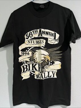 Sturgis 56th Annual 1996 Black Bike Rally T-Shirt